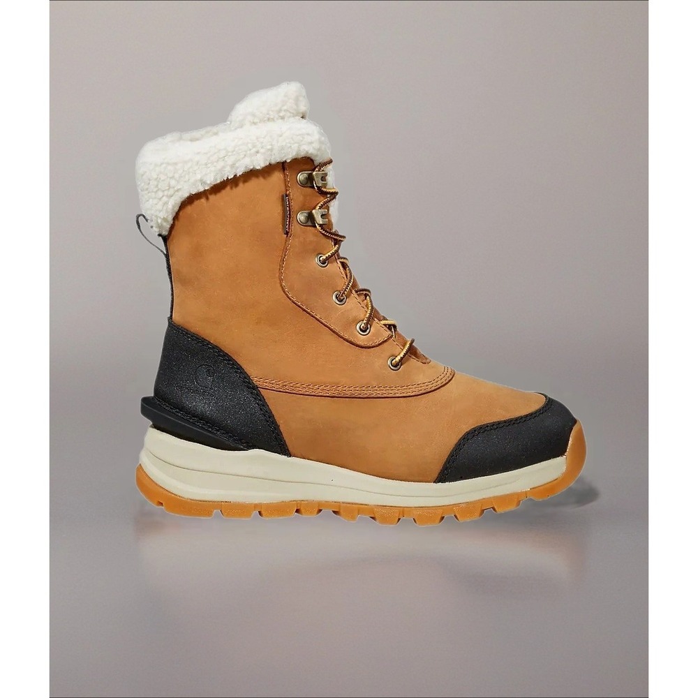 Womens Carhartt Pellston WP Insulated 8" Boots Light Brown Size 11M US FH8049